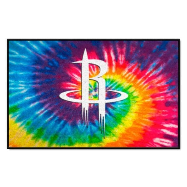Houston Rockets Tie Dye Starter Mat Accent Rug 19in. x 30in. 34387 1 scaled