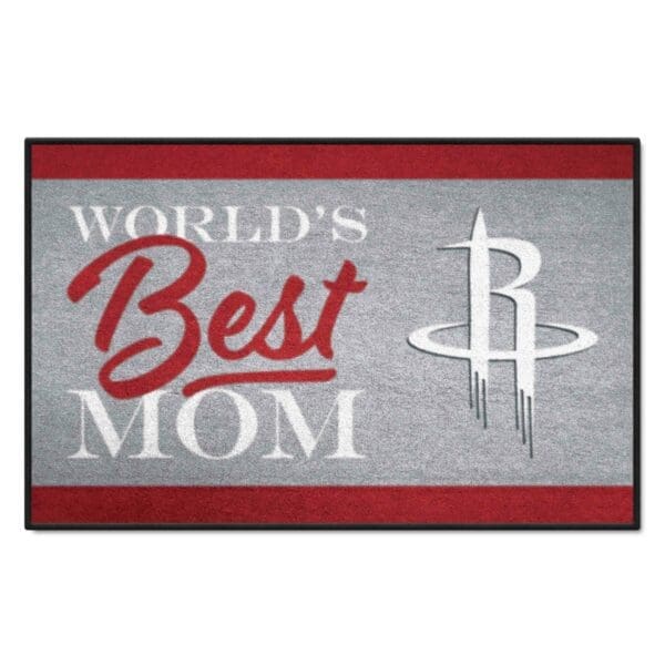 Houston Rockets Worlds Best Mom Starter Mat Accent Rug 19in. x 30in. 34179 1 scaled
