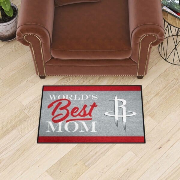 Houston Rockets World's Best Mom Starter Mat Accent Rug - 19in. x 30in.-34179