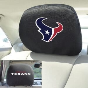 Houston Texans Embroidered Head Rest Cover Set - 2 Pieces