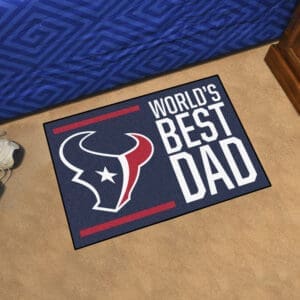 Houston Texans Starter Mat Accent Rug - 19in. x 30in. World's Best Dad Starter Mat