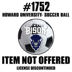 Howard Bison Soccer Ball Rug - 27in. Diameter