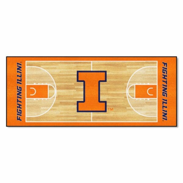 Illinois Illini Court Runner Rug 30in. x 72in 1 scaled