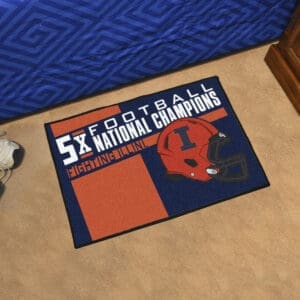 Illinois Illini Dynasty Starter Mat Accent Rug - 19in. x 30in.