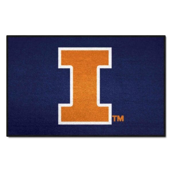 Illinois Illini Starter Mat Accent Rug 19in. x 30in 1 scaled