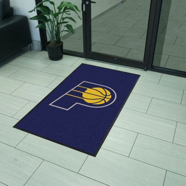 Indiana Pacers 3X5 High-Traffic Mat with Durable Rubber Backing - Portrait Orientation-9918