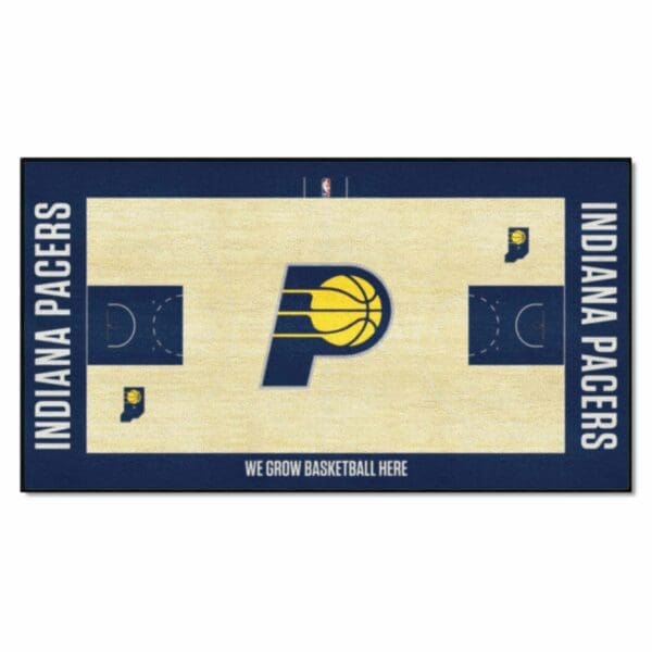 Indiana Pacers Large Court Runner Rug 30in. x 54in. 9280 1 scaled