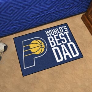 Indiana Pacers Starter Mat Accent Rug - 19in. x 30in. World's Best Dad Starter Mat-31188