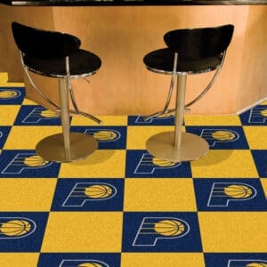 Indiana Pacers Team Carpet Tiles - 45 Sq Ft.-9286