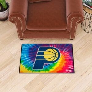 Indiana Pacers Tie Dye Starter Mat Accent Rug - 19in. x 30in.-34389