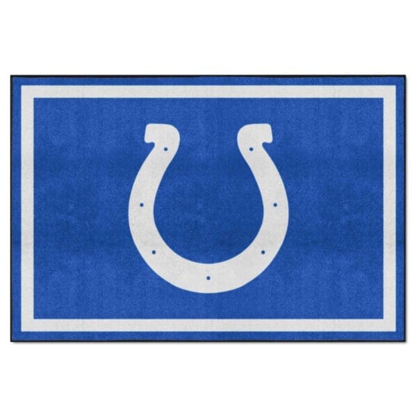Indianapolis Colts 5ft. x 8 ft. Plush Area Rug 1 2 scaled