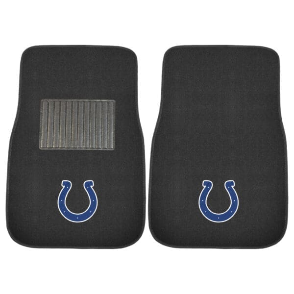 Indianapolis Colts Embroidered Car Mat Set 2 Pieces 1