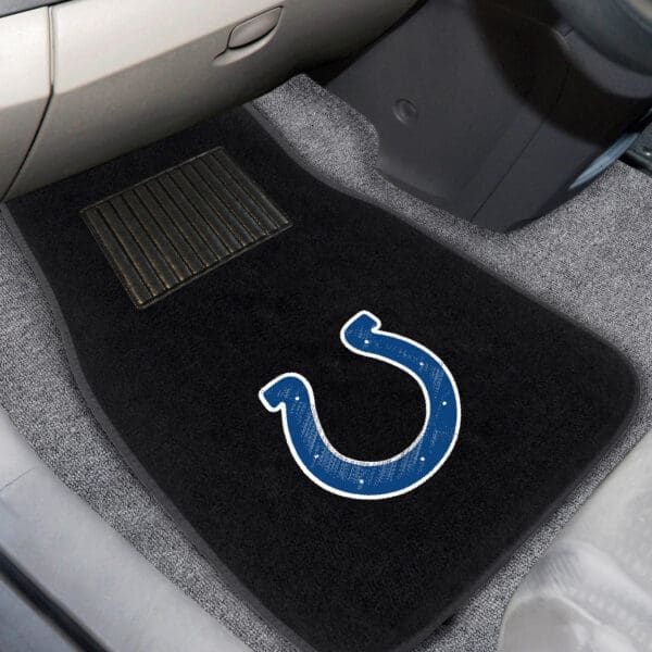 Indianapolis Colts Embroidered Car Mat Set - 2 Pieces