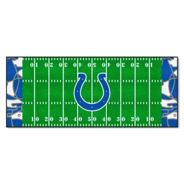 Indianapolis Colts Football Field Runner Mat 30in. x 72in. XFIT Design 1 scaled