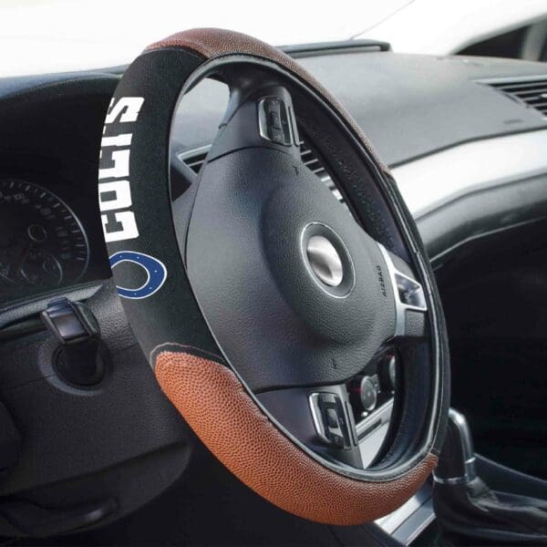 Indianapolis Colts Football Grip Steering Wheel Cover 15" Diameter