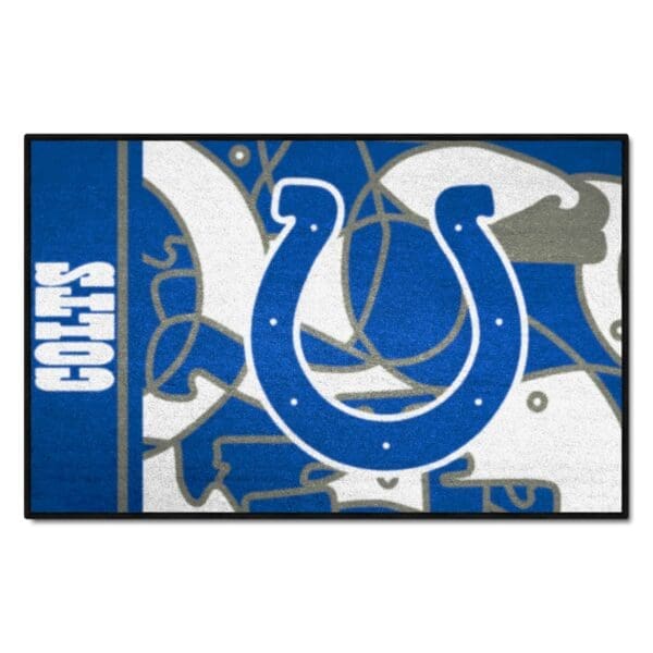 Indianapolis Colts Starter Mat XFIT Design 19in x 30in Accent Rug 1 scaled