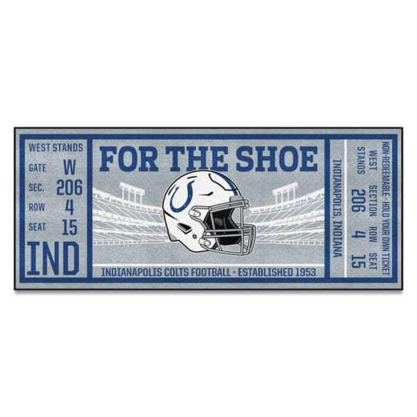 Indianapolis Colts Ticket Runner Rug 30in. x 72in 1 scaled