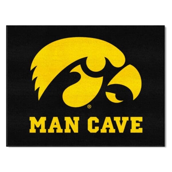Iowa Hawkeyes Man Cave All Star Rug 34 in. x 42.5 in 1 scaled
