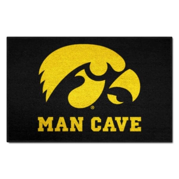 Iowa Hawkeyes Man Cave Starter Mat Accent Rug 19in. x 30in 1 scaled