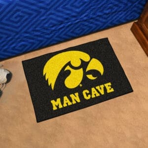 Iowa Hawkeyes Man Cave Starter Mat Accent Rug - 19in. x 30in.