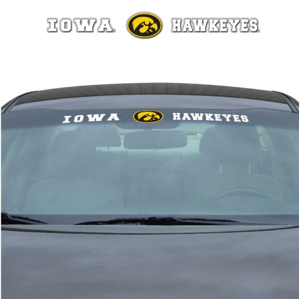 Iowa Hawkeyes Sun Stripe Windshield Decal 3.25 in. x 34 in 1