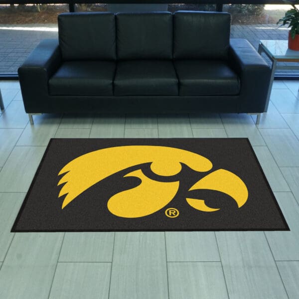 Iowa4X6 High-Traffic Mat with Durable Rubber Backing - Landscape Orientation