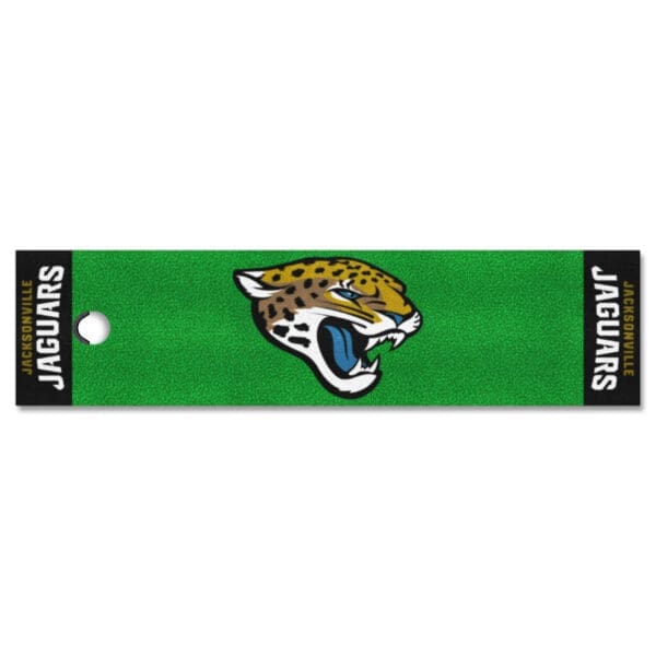 Jacksonville Jaguars Putting Green Mat 1.5ft. x 6ft 1 1 scaled