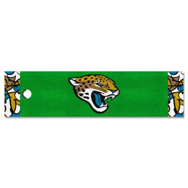 Jacksonville Jaguars Putting Green Mat 1.5ft. x 6ft 1 scaled