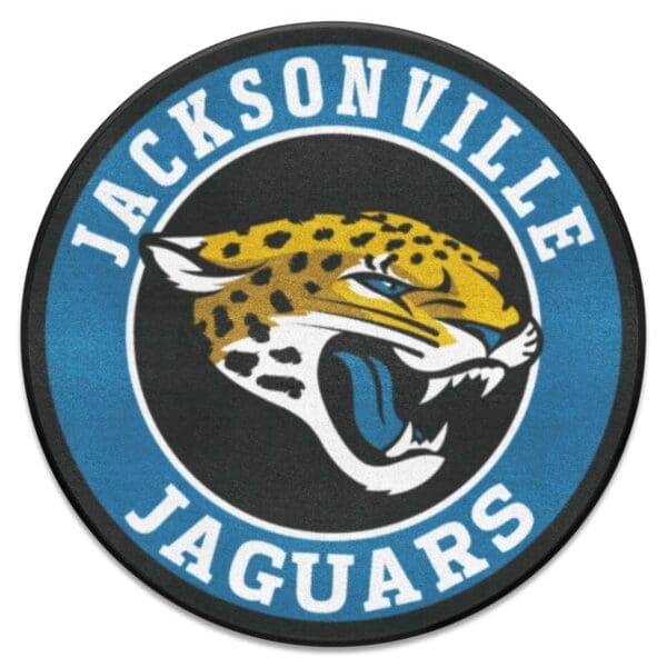 Jacksonville Jaguars Roundel Rug 27in. Diameter 1 scaled