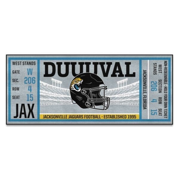 Jacksonville Jaguars Ticket Runner Rug 30in. x 72in 1 scaled