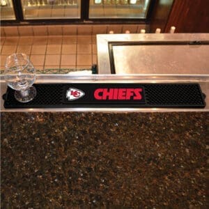 Kansas City Chiefs Bar Drink Mat - 3.25in. x 24in.
