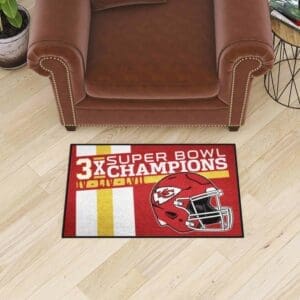Kansas City Chiefs Dynasty Starter Mat Accent Rug - 19in. x 30in.