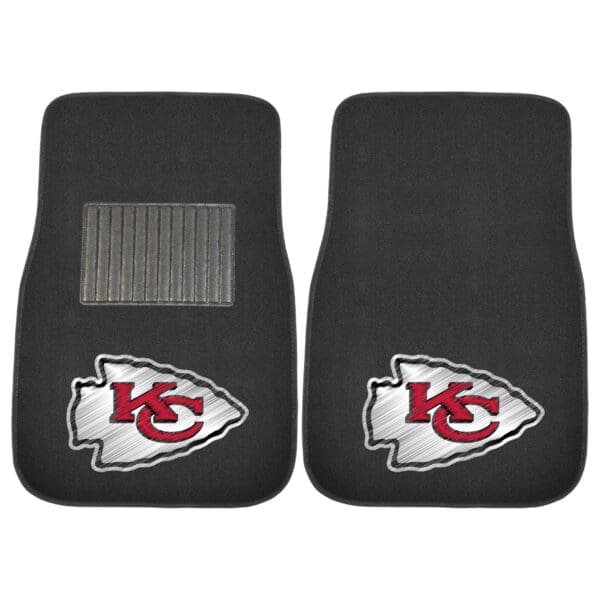 Kansas City Chiefs Embroidered Car Mat Set 2 Pieces 1
