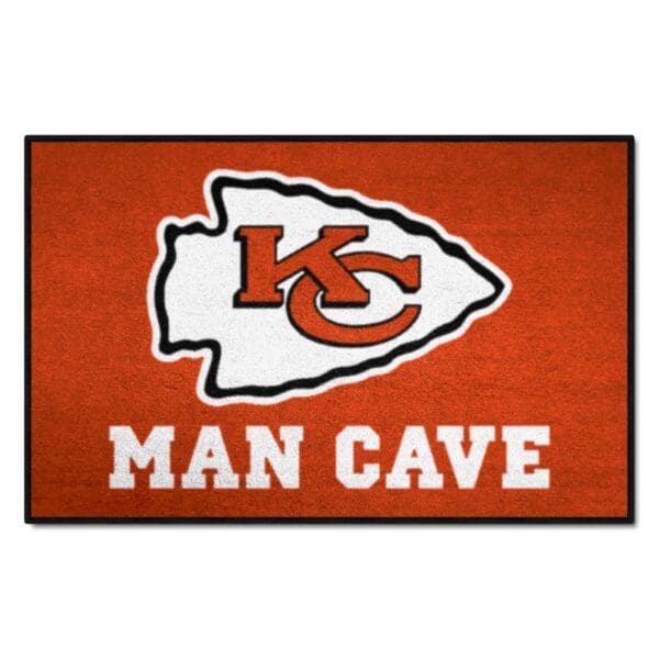 Kansas City Chiefs Man Cave Starter Mat Accent Rug 19in. x 30in 1 scaled