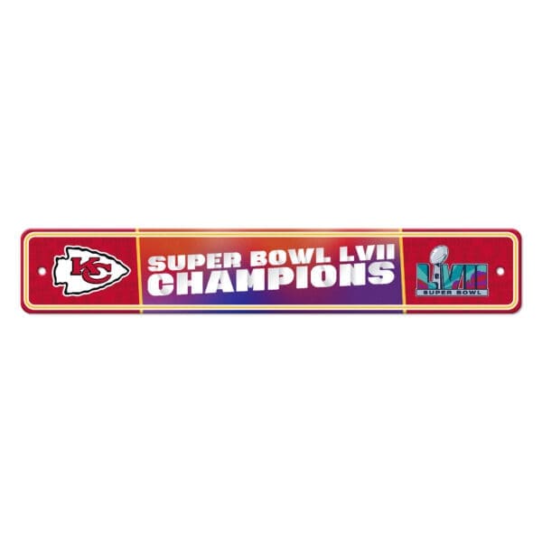Kansas City Chiefs Super Bowl LVII Street Sign 1 scaled