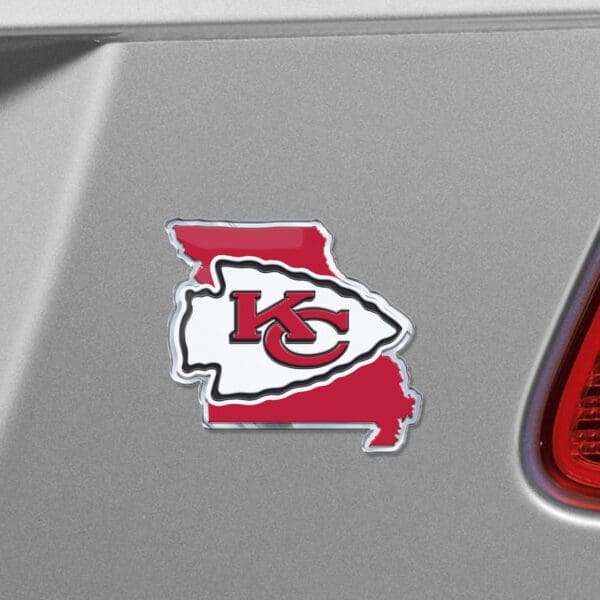 Kansas City Chiefs Team State Aluminum Embossed Emblem