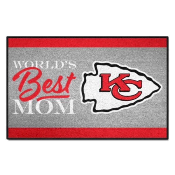 Kansas City Chiefs Worlds Best Mom Starter Mat Accent Rug 19in. x 30in 1 scaled