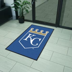 Kansas City Royals 3X5 High-Traffic Mat with Durable Rubber Backing - Portrait Orientation