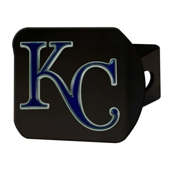 Kansas City Royals Black Metal Hitch Cover 3D Color Emblem 1