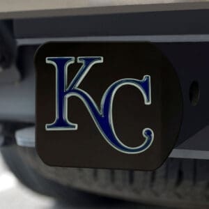 Kansas City Royals Black Metal Hitch Cover - 3D Color Emblem