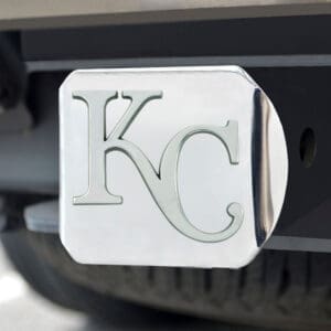 Kansas City Royals Chrome Metal Hitch Cover with Chrome Metal 3D Emblem