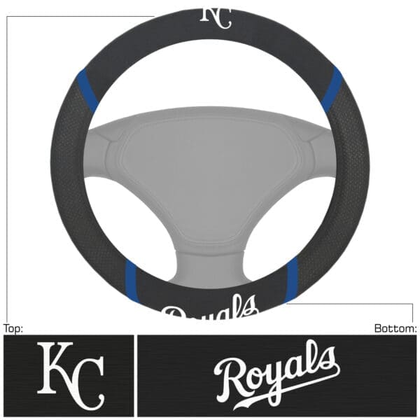 Kansas City Royals Embroidered Steering Wheel Cover 1