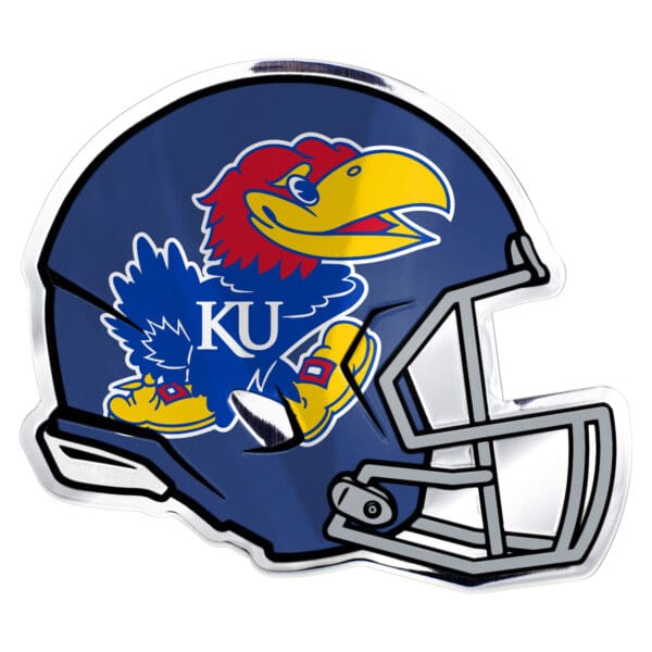 Kansas Jayhawks Heavy Duty Aluminium Helmet Emblem 1
