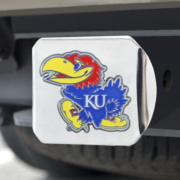 Kansas Jayhawks Hitch Cover - 3D Color Emblem