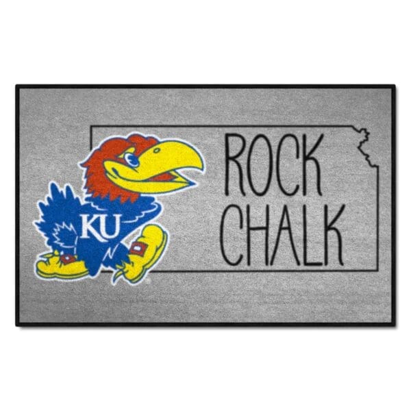 Kansas Jayhawks Southern Style Starter Mat Accent Rug 19in. x 30in 1 scaled