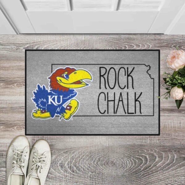 Kansas Jayhawks Southern Style Starter Mat Accent Rug - 19in. x 30in.