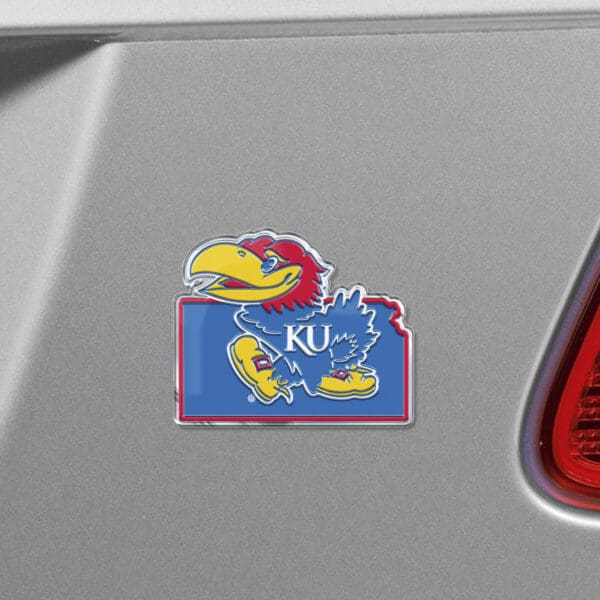 Kansas Jayhawks Team State Aluminum Embossed Emblem