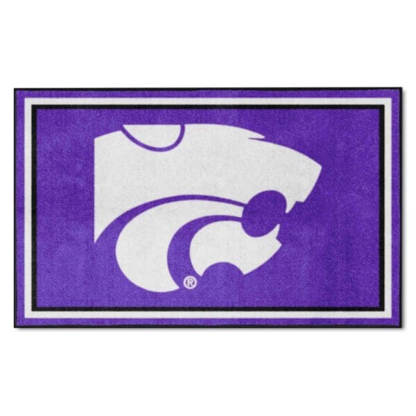 Kansas State Wildcats 4ft. x 6ft. Plush Area Rug 1 scaled