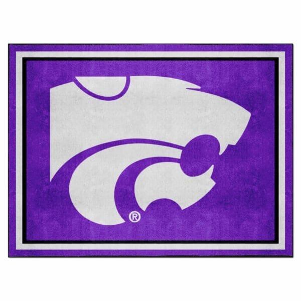 Kansas State Wildcats 8ft. x 10 ft. Plush Area Rug 1 scaled