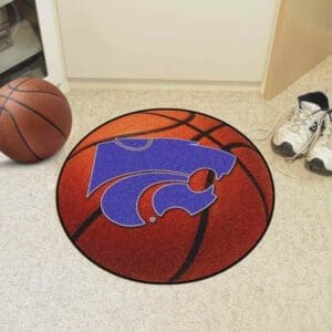 Kansas State Wildcats Basketball Rug - 27in. Diameter